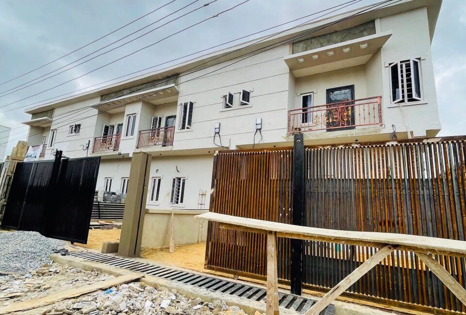 Newly constructed gated 4 Bedroom Terrace Duplex plus BQ situated in a gated community in Ifako Gbagada.