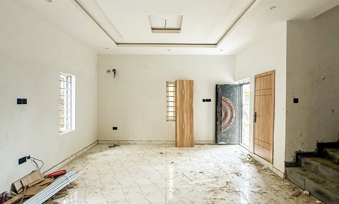 Newly constructed gated 4 Bedroom Terrace Duplex plus BQ situated in a gated community in Ifako Gbagada.